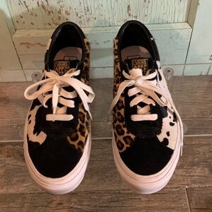 Unisex Vans Off The Wall Jungle Clash Deluxe 73 Cow/Cheetah Print sz 8.5M / 10W